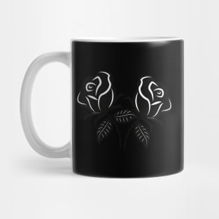 Black rose Mug